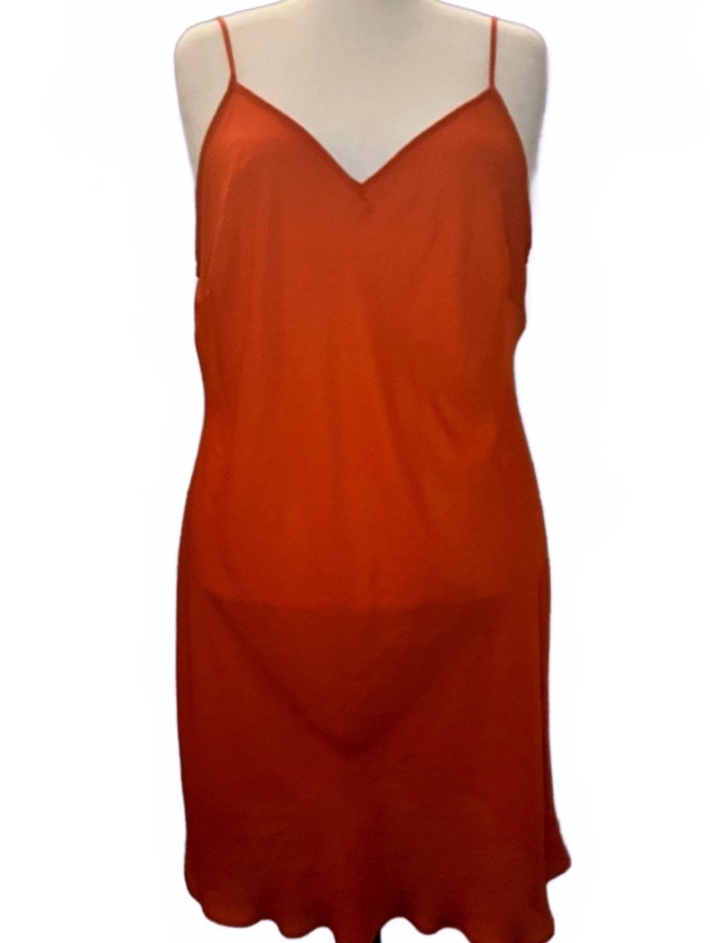 Lauren Ralph Lauren Orange Slip Dress Size 20W